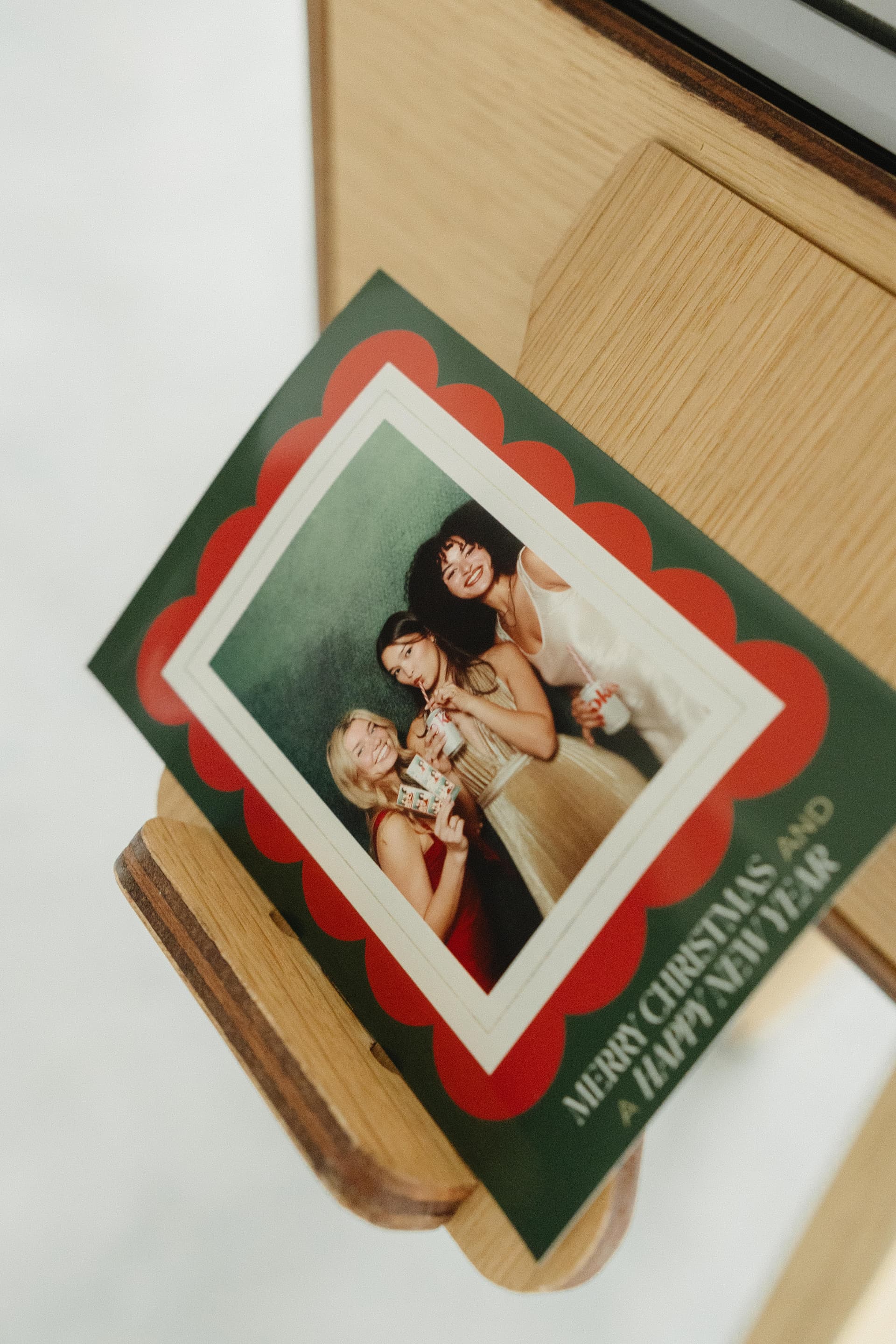 Custom photo booth print keepsake card